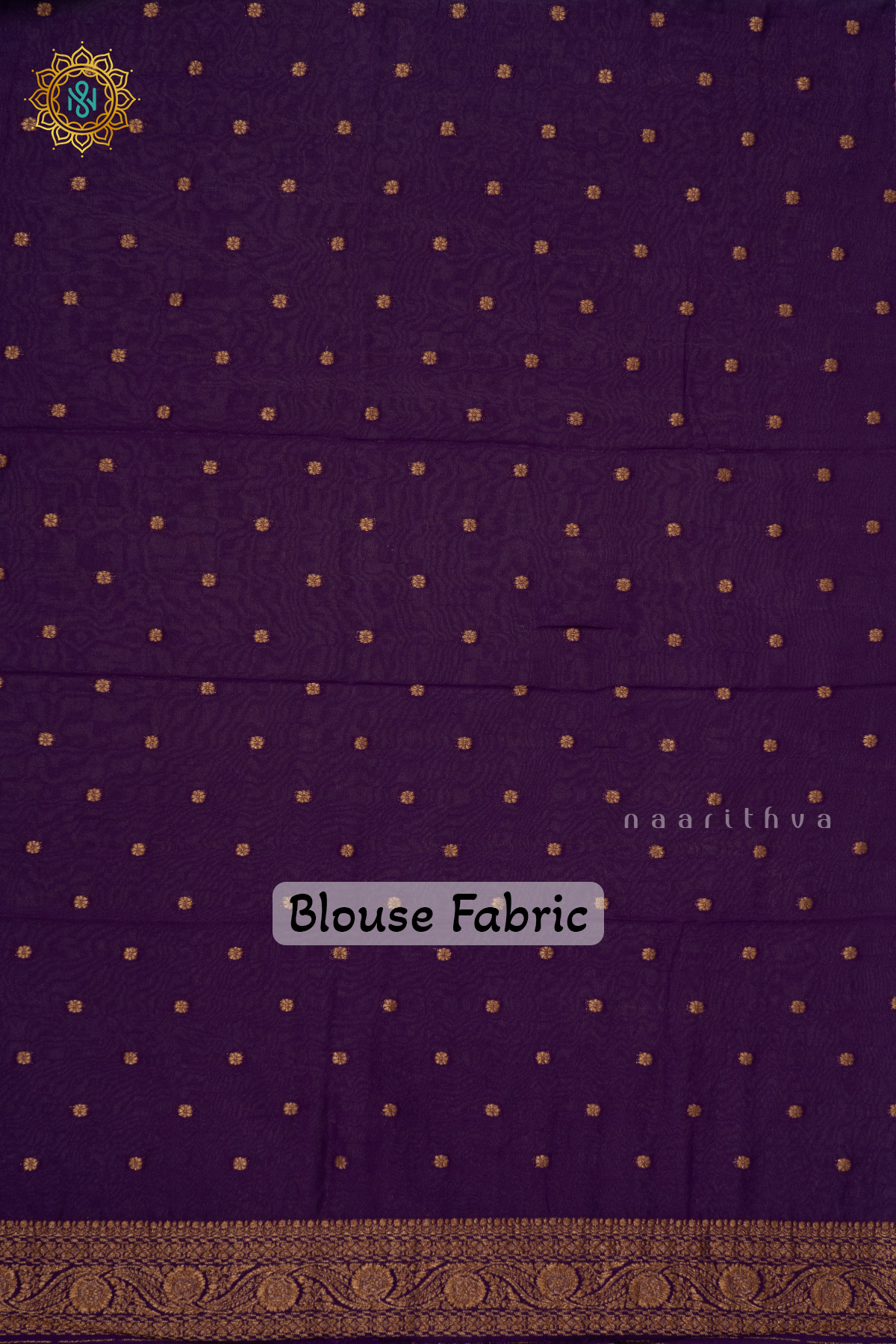 AQUA GREEN WITH PURPLE - SEMI GEORGETTE