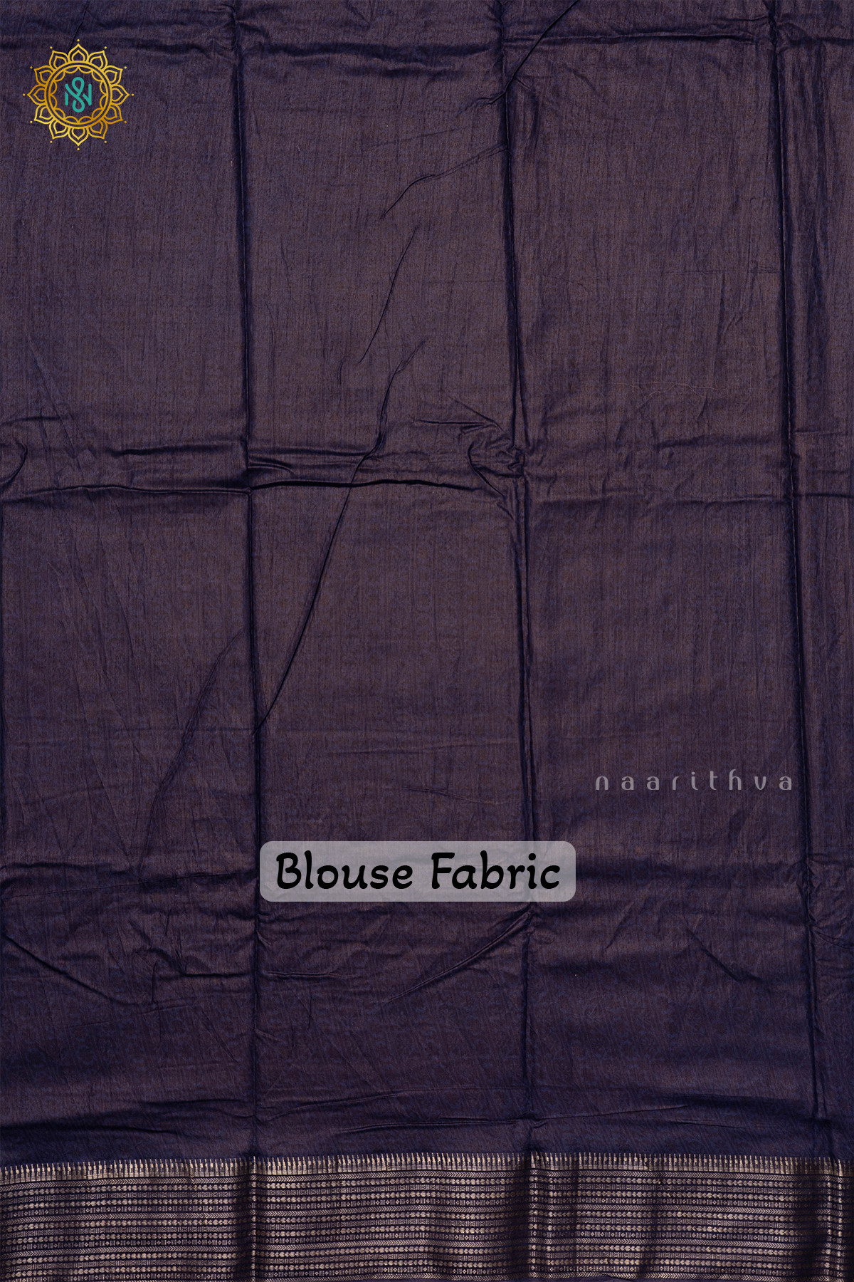 WHITE WITH BLUE - VISCOSE COTTON