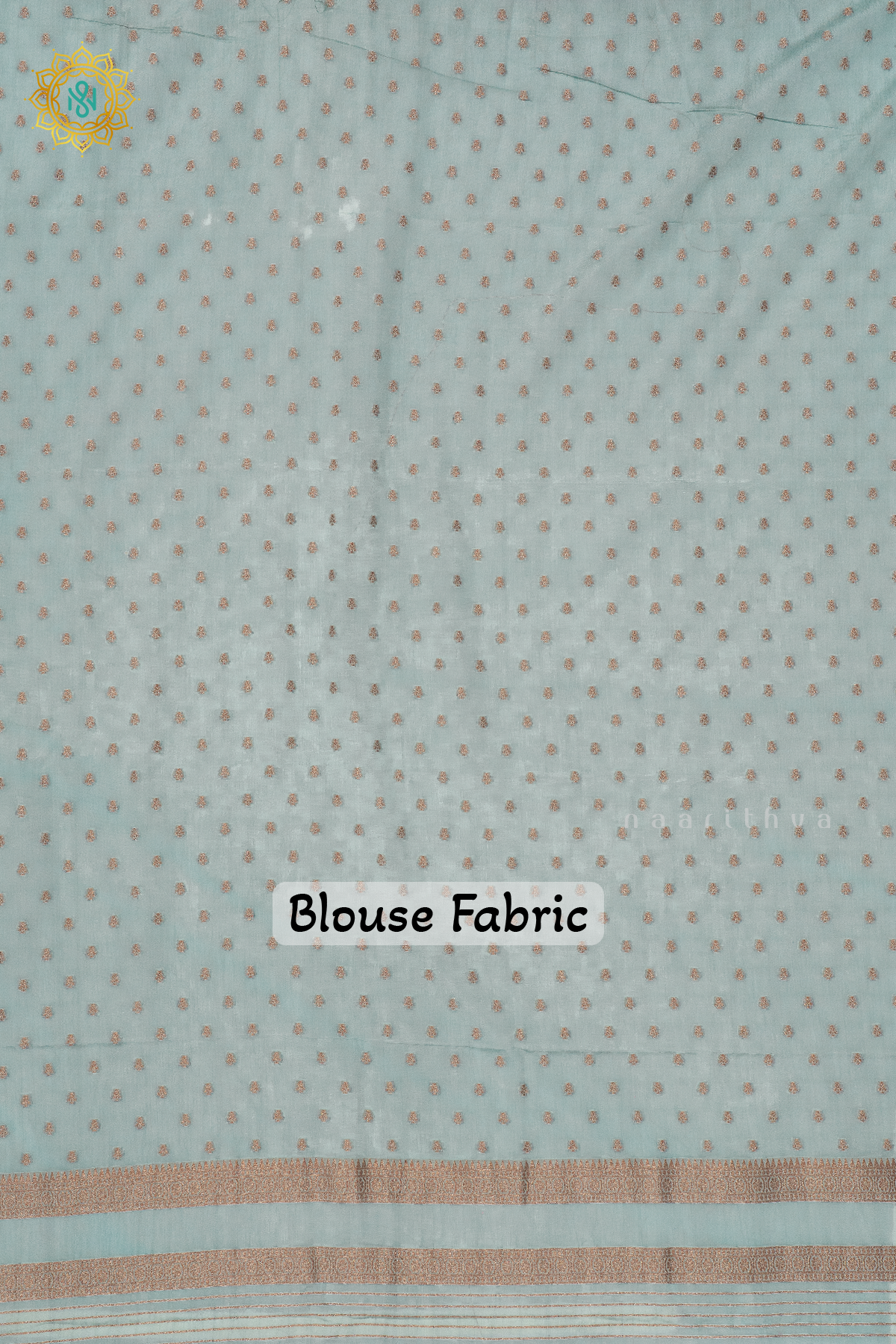 WINE WITH AQUA BLUE - SEMI CREPE GEORGETTE