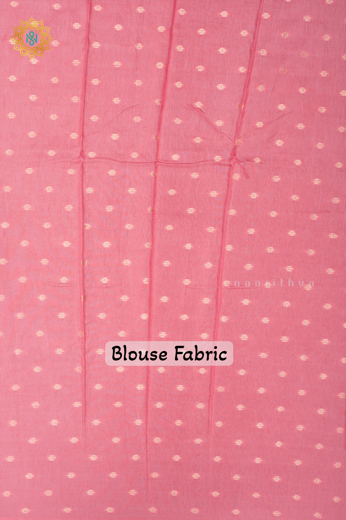 LIGHT GREEN WITH PEACHISH PINK - SEMI CREPE SILK