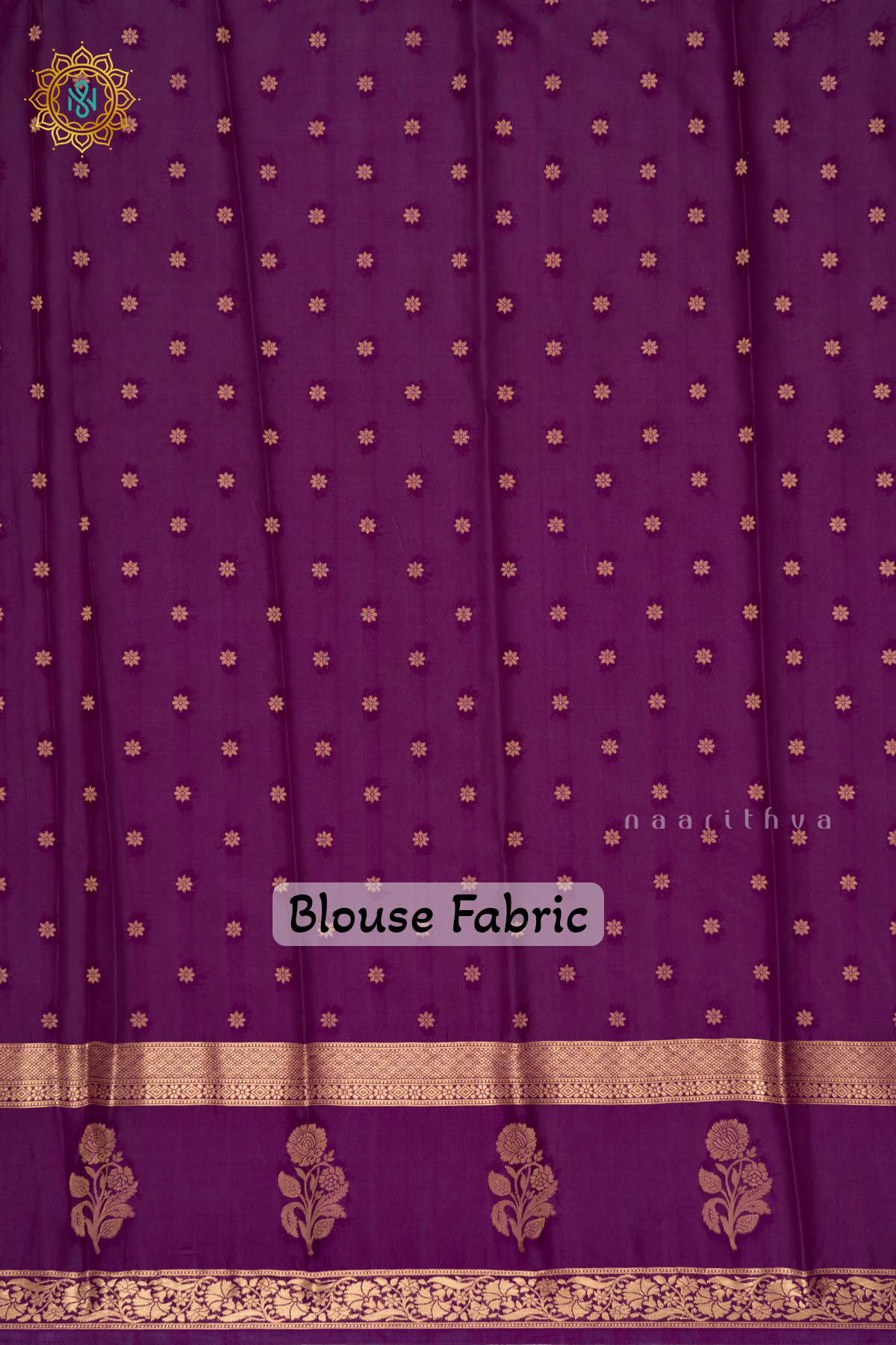 Wine Semi Mysore Crepe Silk Saree With Zari Buttas On The Body And Zari Bentex Border