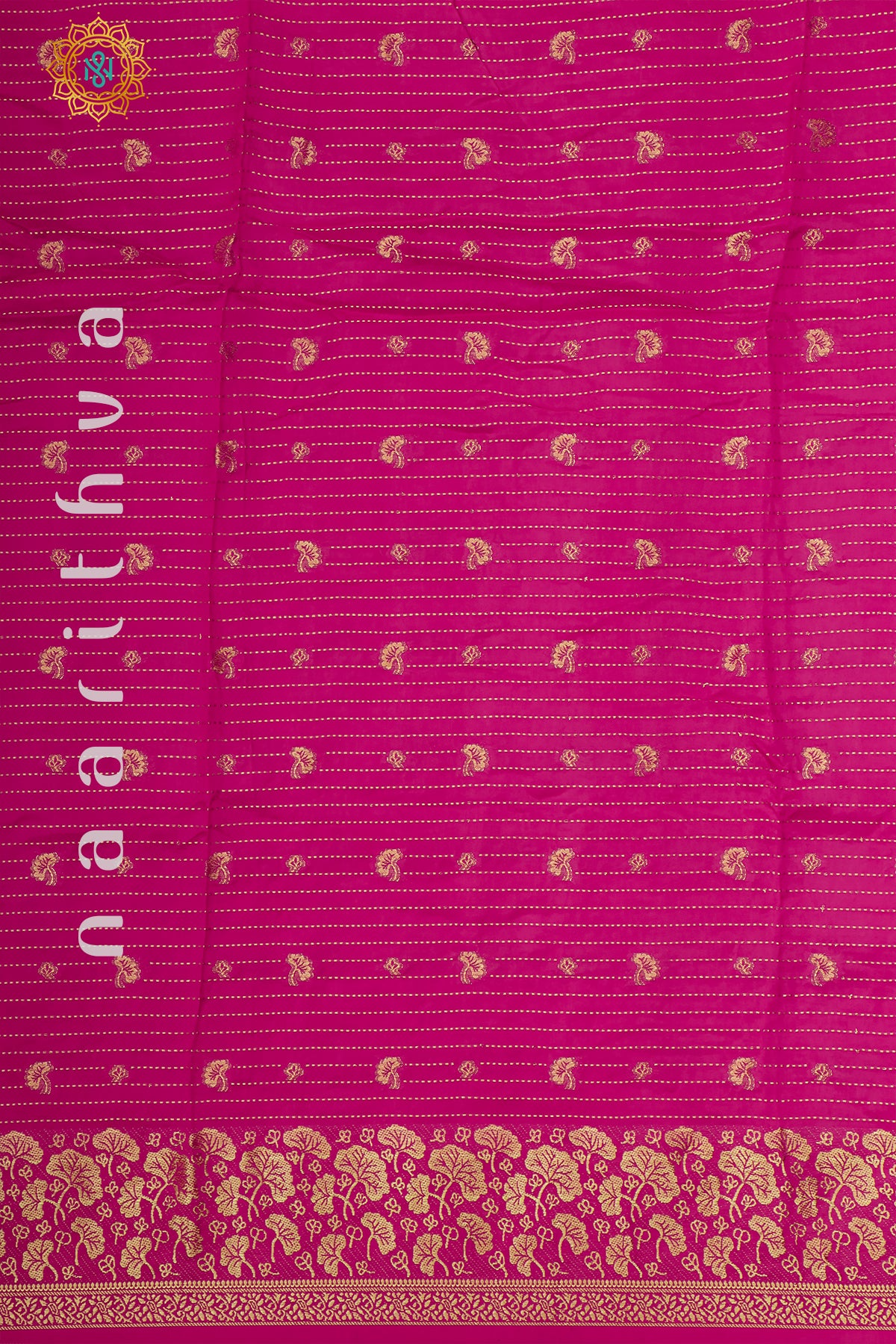 PINK WITH GREEN - DOLA SILK