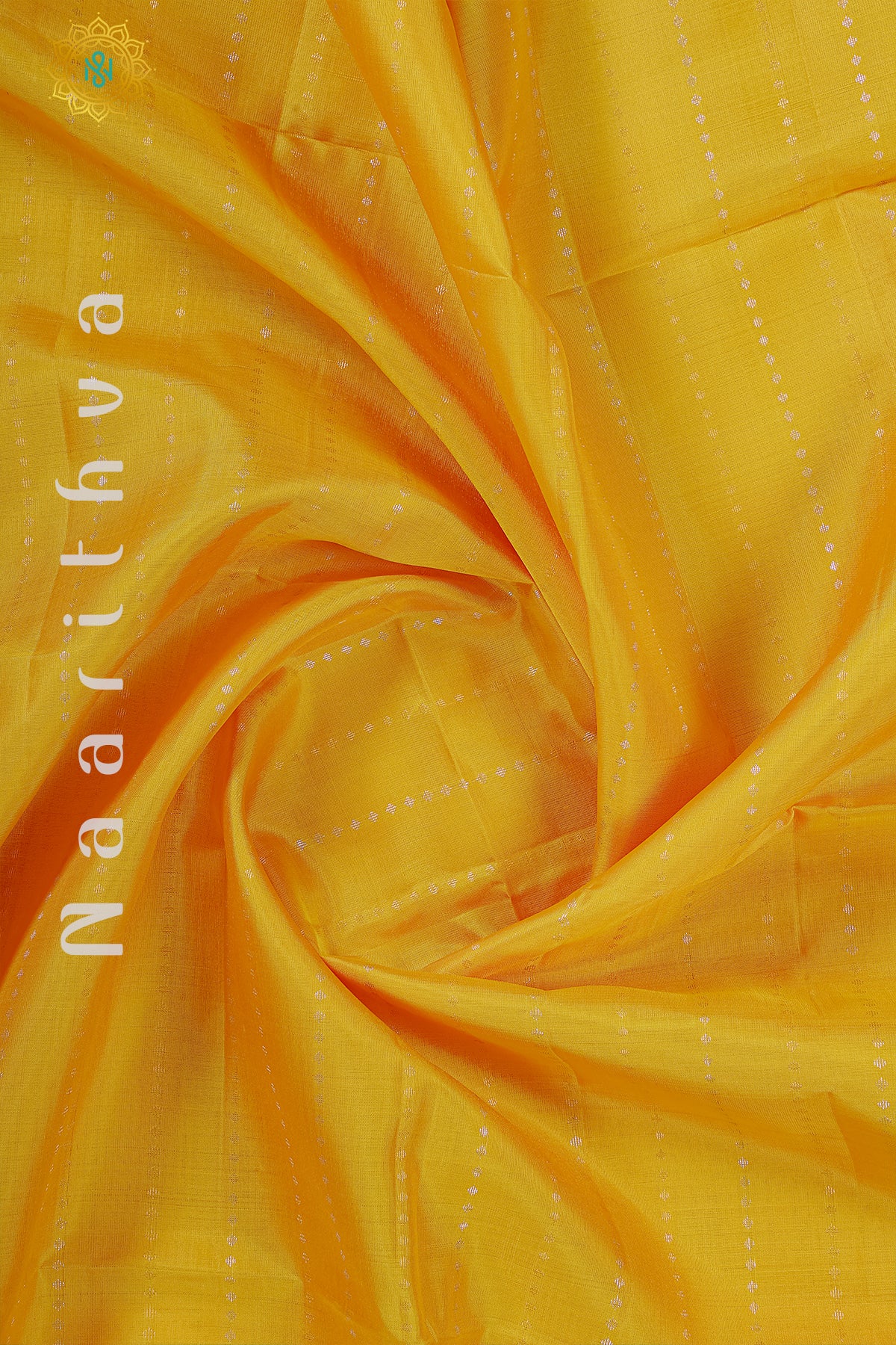 YELLOW WITH SKY BLUE - PURE KANJIVARAM SOFT SILK