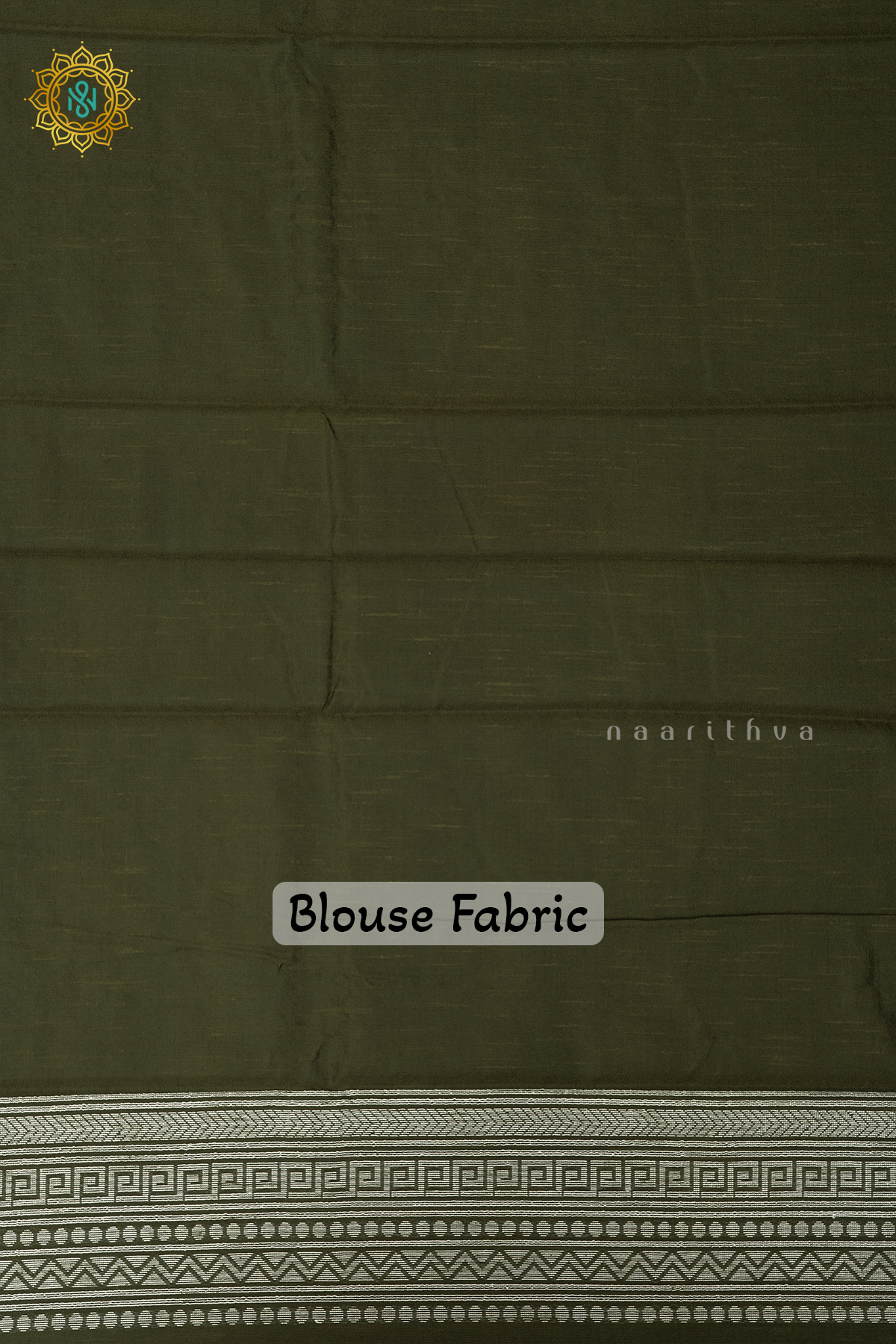 SAGE GREEN WITH OLIVE GREEN - JUTE COTTON