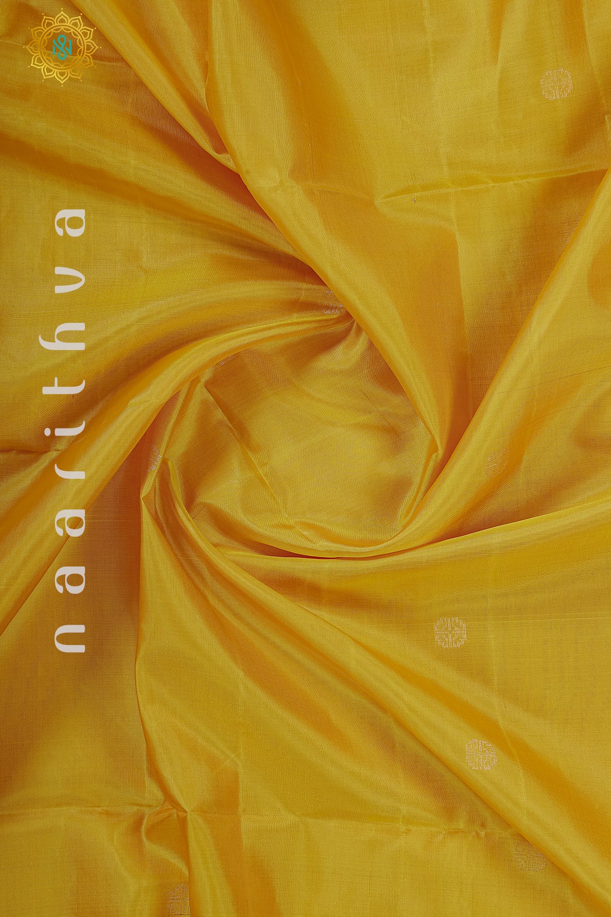 YELLOW WITH SKY BLUE - PURE KANJIVARAM SOFT SILK