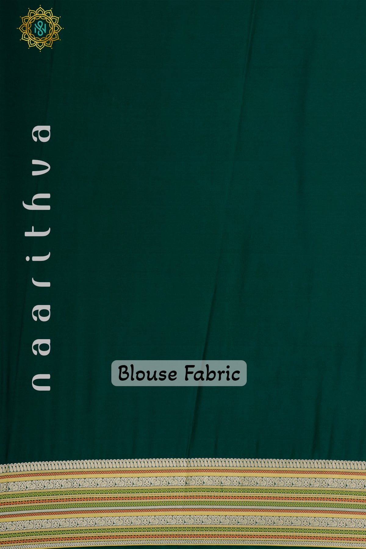 BOTTLE GREEN - SEMI MYSORE CREPE SILK