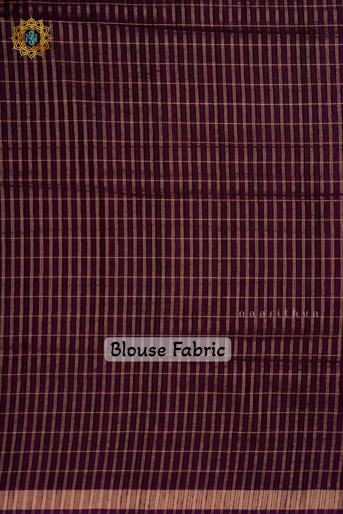 PURPLE - SEMI RAW SILK SAREE WITH ALLOVER ZARI CHECKS