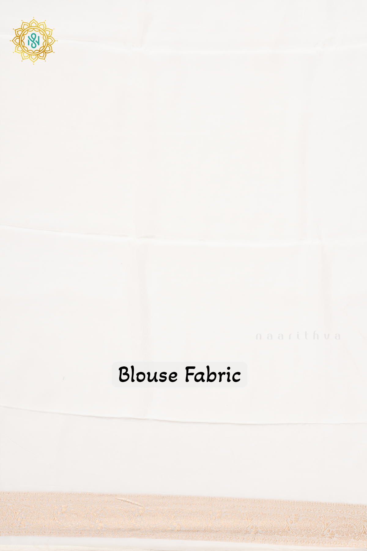 WHITE - SEMI BANARASI CREPE