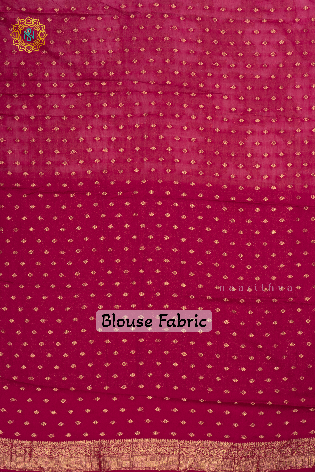 White With Pink Semi Crepe Georgette With Zari Woven Floral Brocade Weaves And Zari Woven Contrast Border