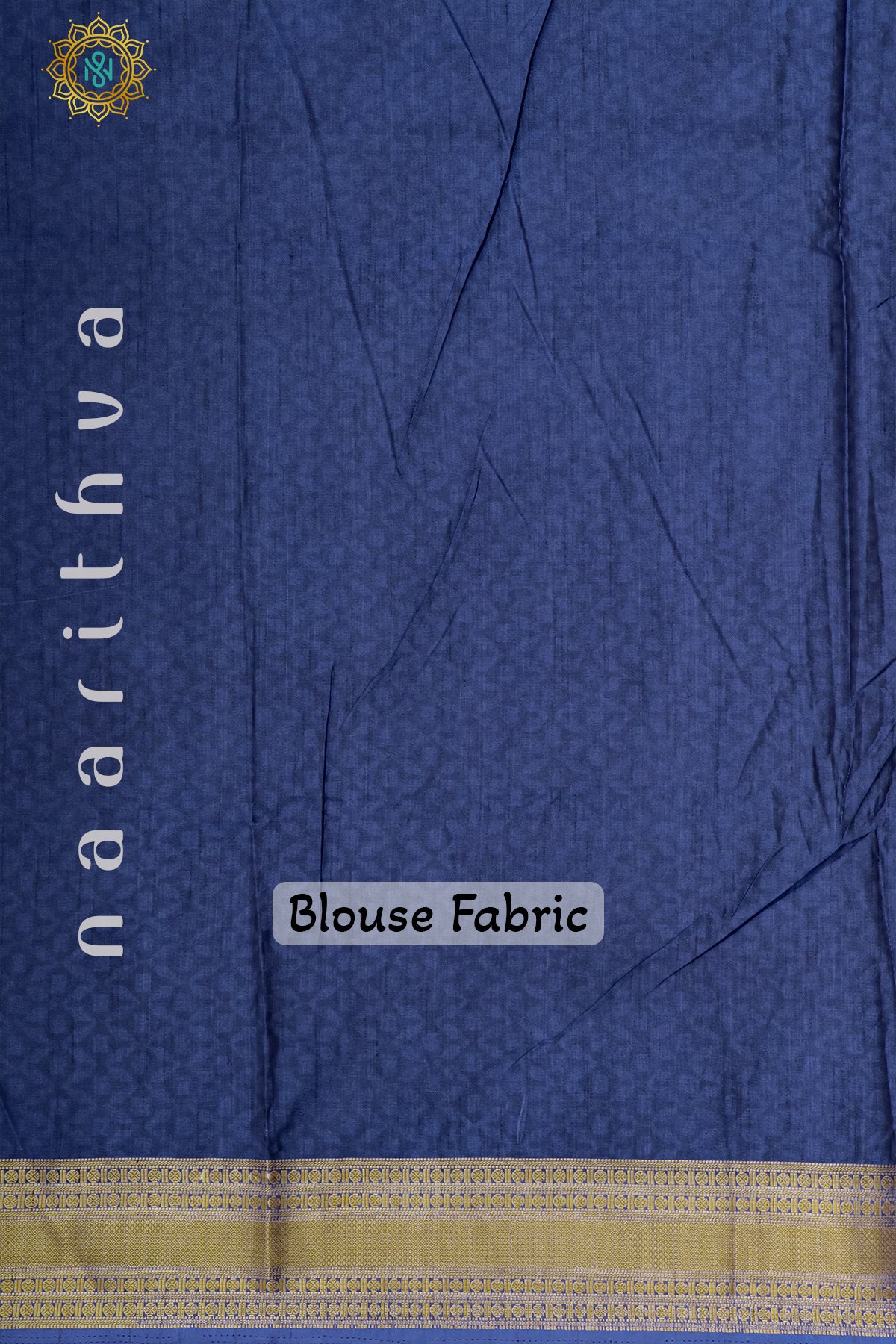 DUAL SHADE OF YELLOW WITH BLUE - SEMI CREPE SILK