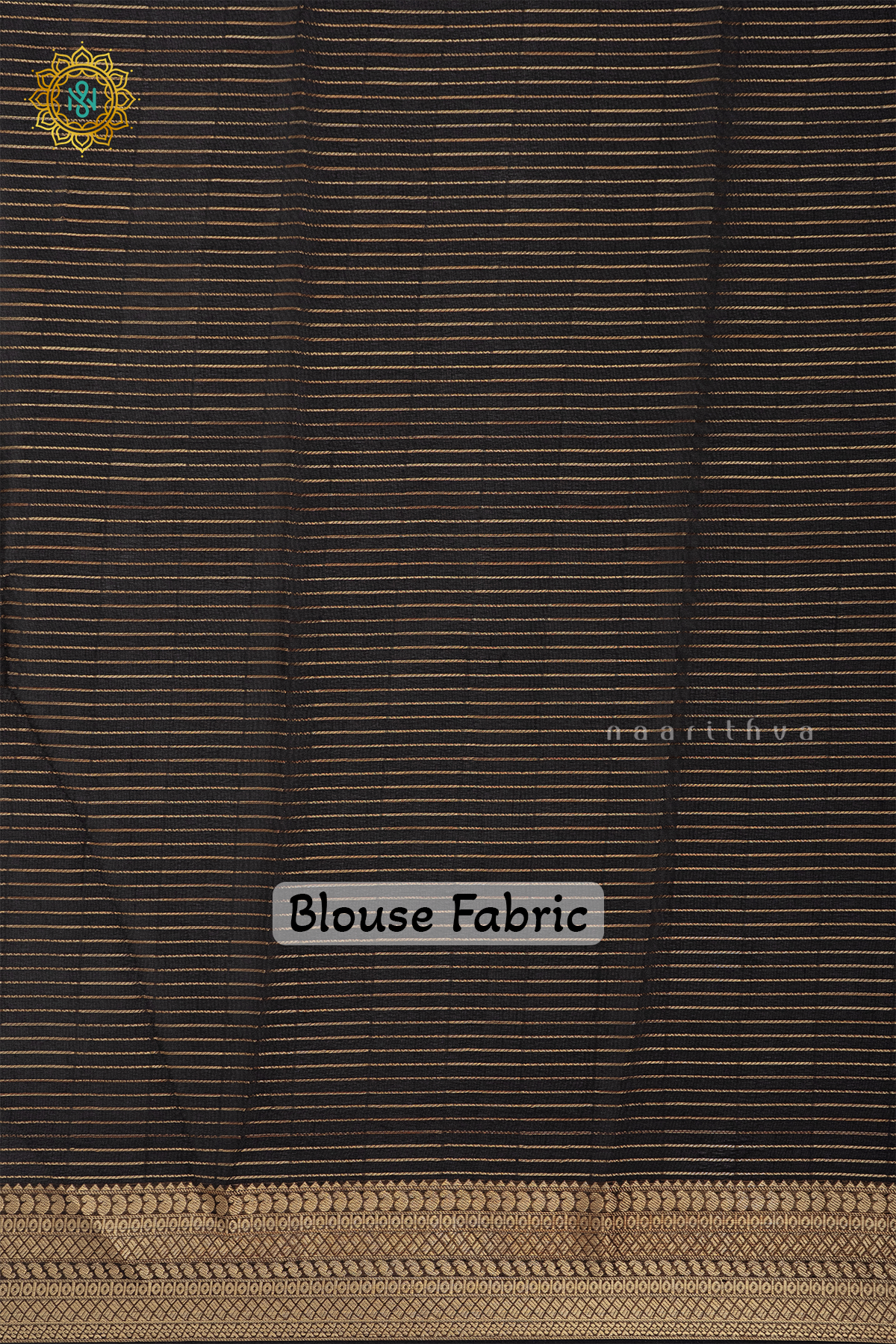 BLACK WITH YELLOW - SEMI GEORGETTE