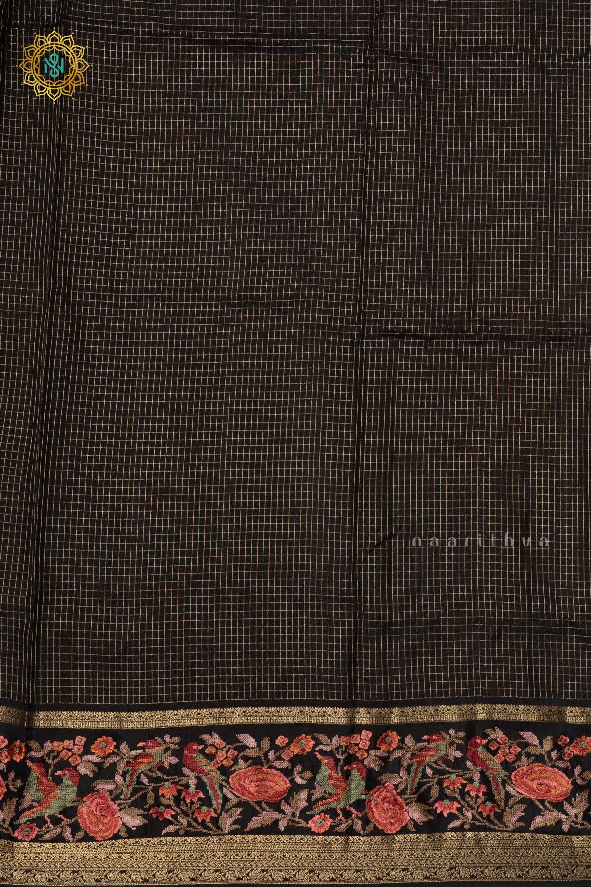 BLACK - SEMI CREPE SILK