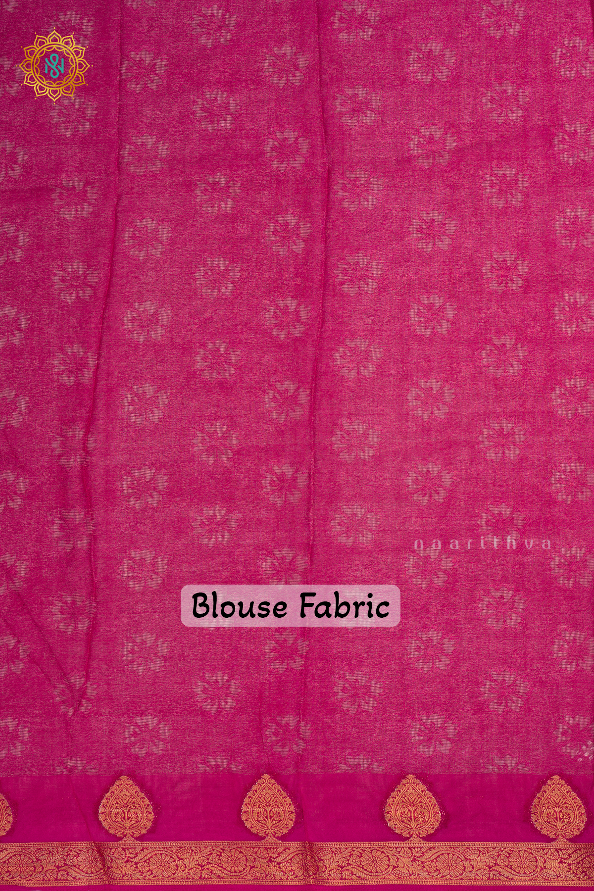 PINK - SEMI GEORGETTE ALLOVER BANDHANI PRINTED BODY WITH ZARI BORDER