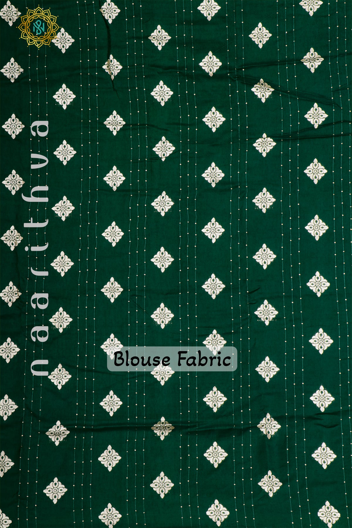 PARROT GREEN WITH GREEN - DOLA SILK