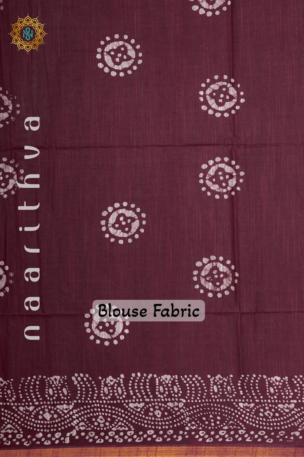GREY WITH MAROON - SLUB COTTON