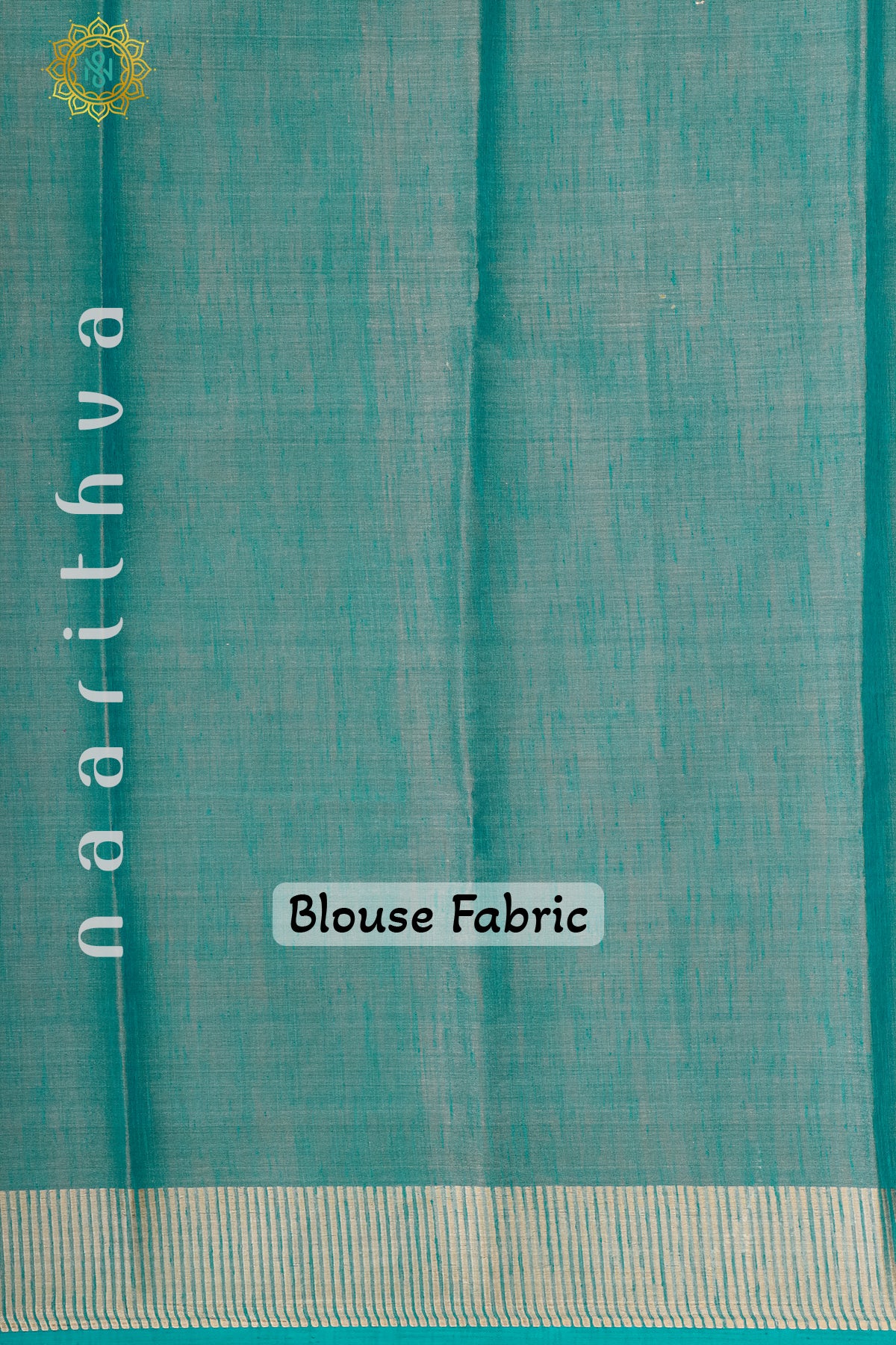 AQUA BLUE - TISSUE SAREE