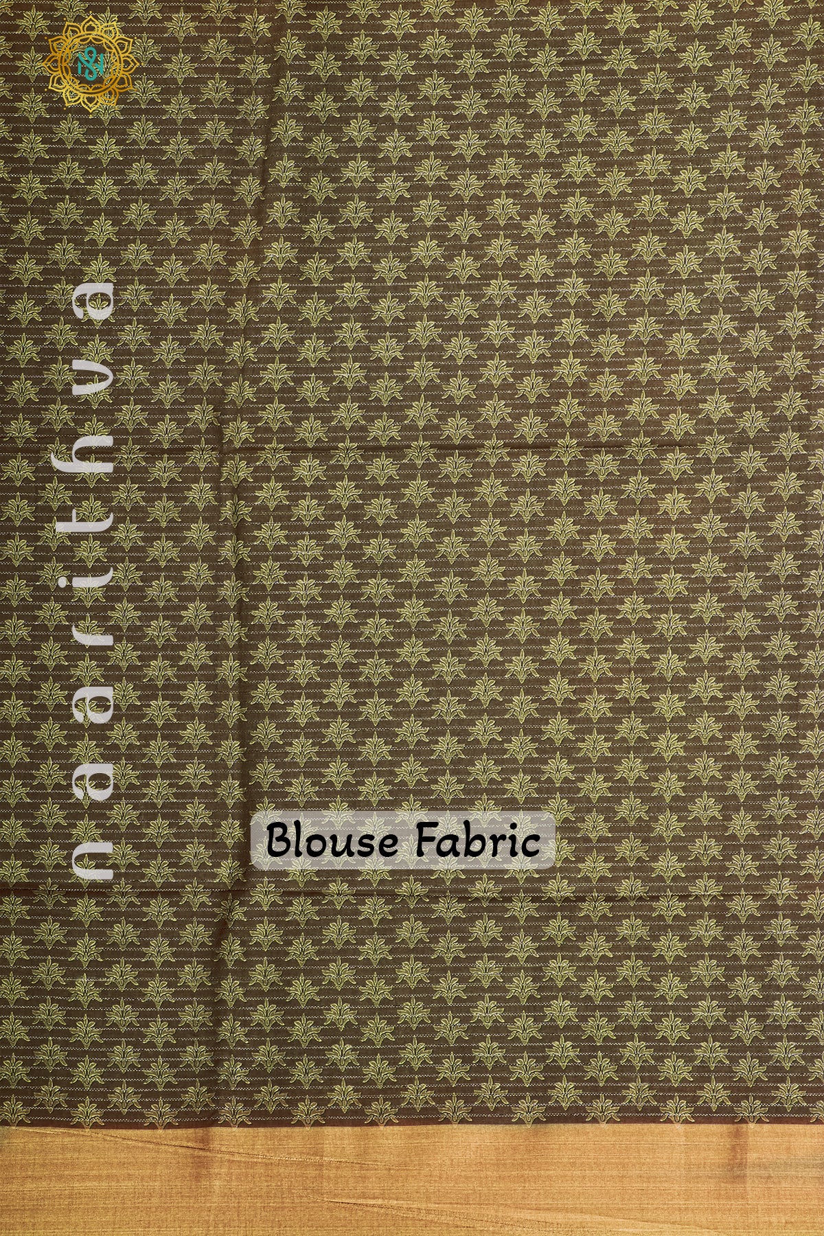 OLIVE GREEN - SEMI TUSSAR SILK