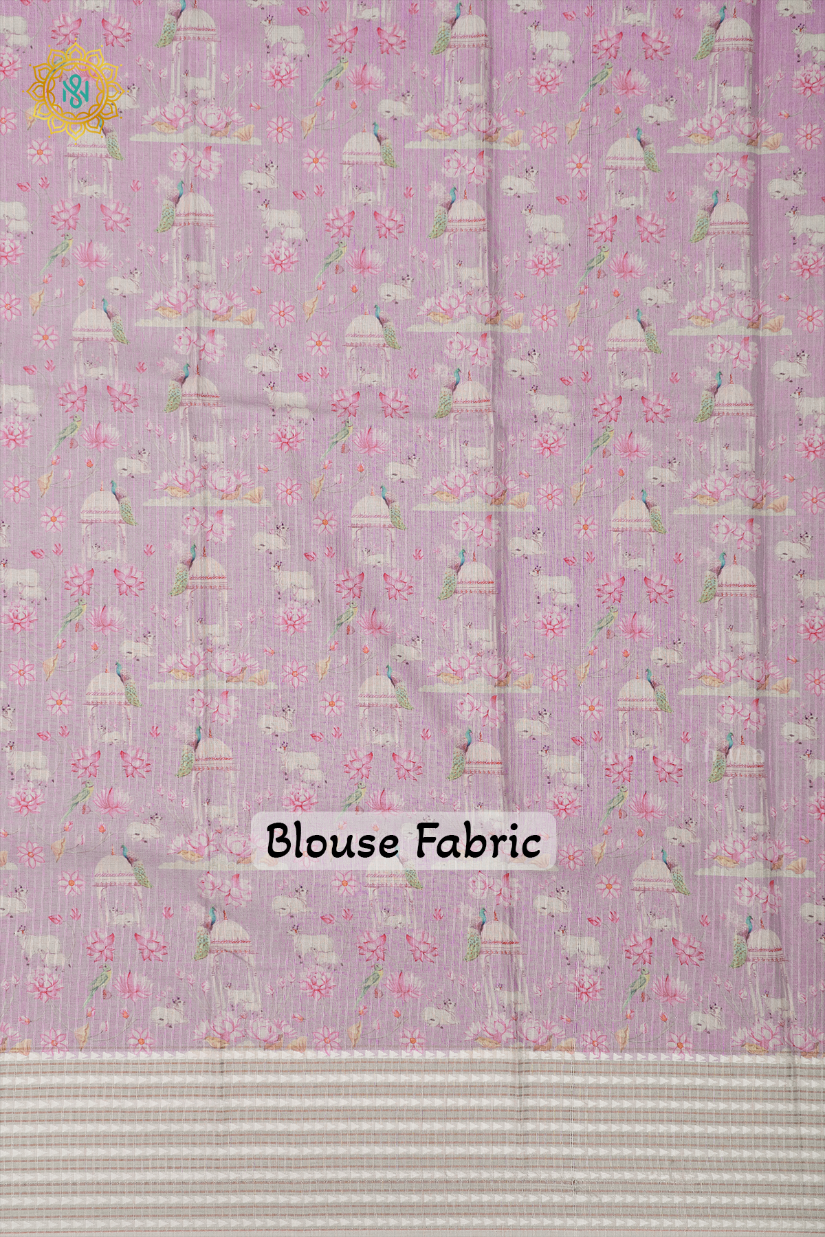 OFF WHITE WITH LAVENDER - KOTHA TUSSAR
