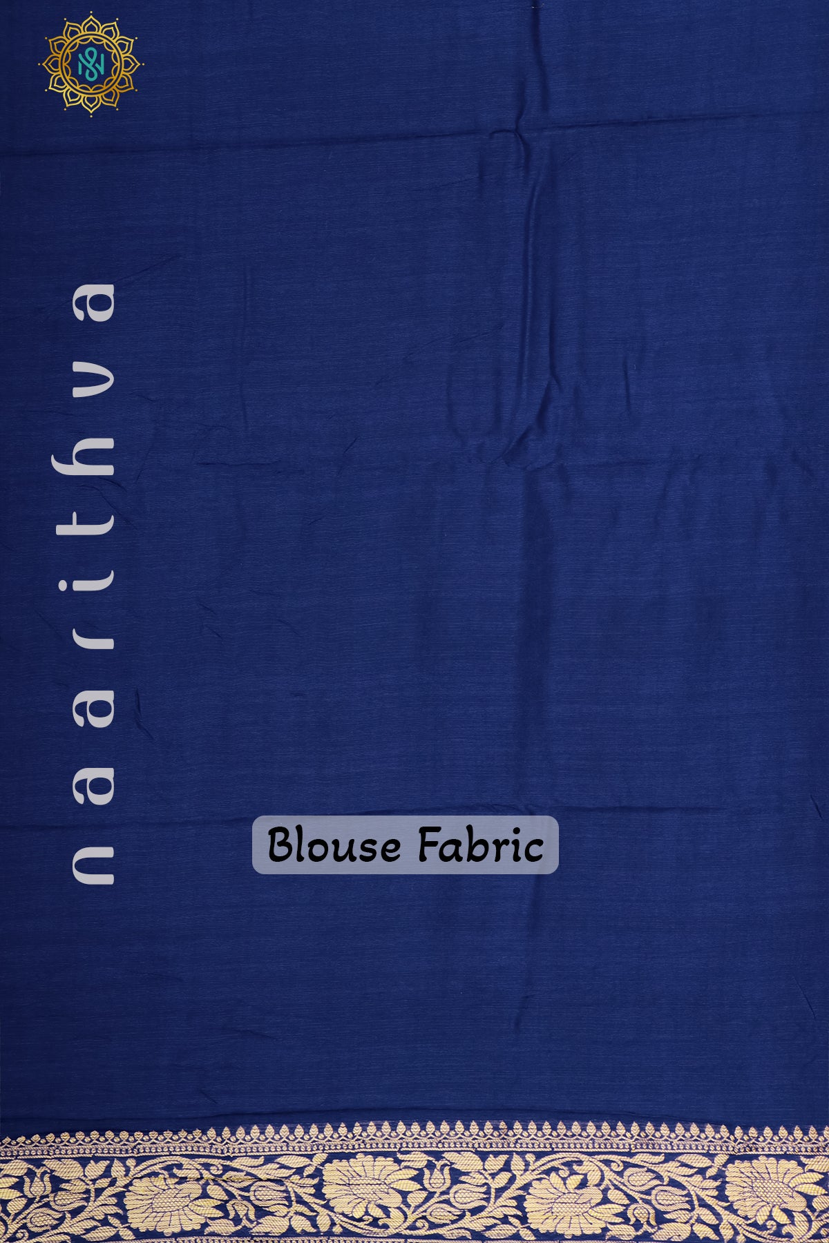 BLUE - SEMI RAW SILK