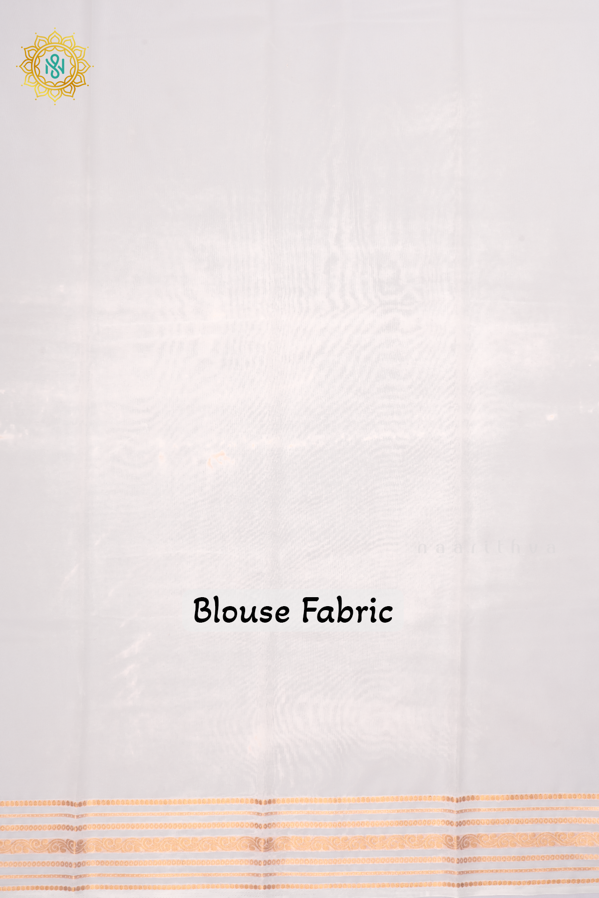 White Semi Chiffon Georgette Saree With Plain Body And Zari Border