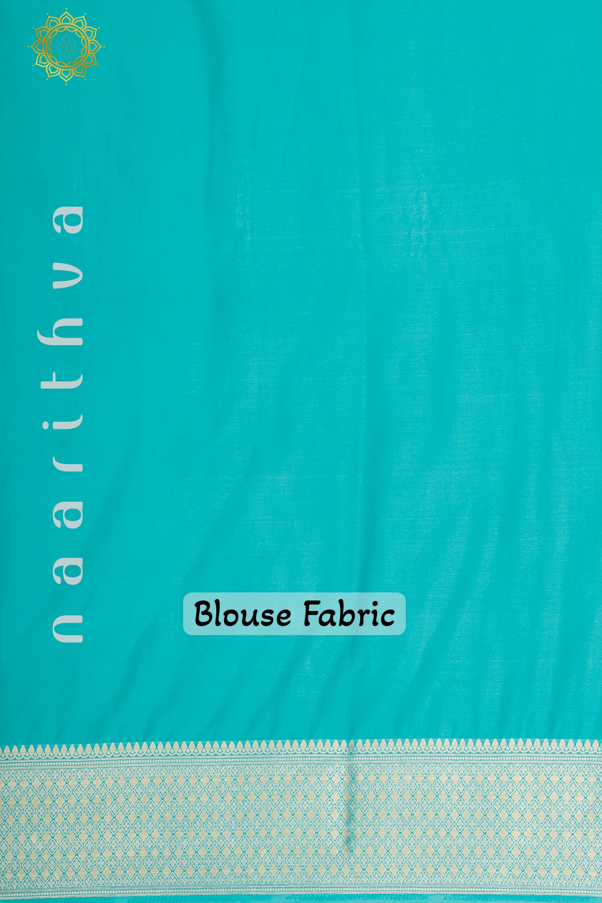 AQUA BLUE - SEMI MYSORE CREPE SILK