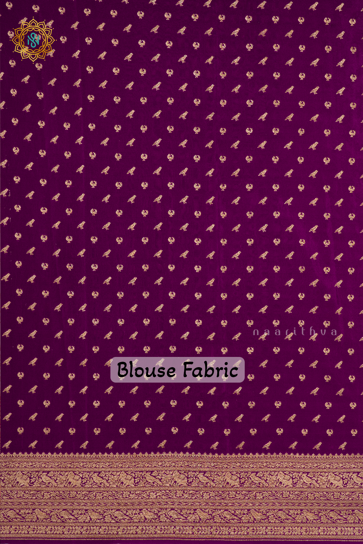 WHITE WITH RED & WINE - PURE BANARASI CREPE SILK