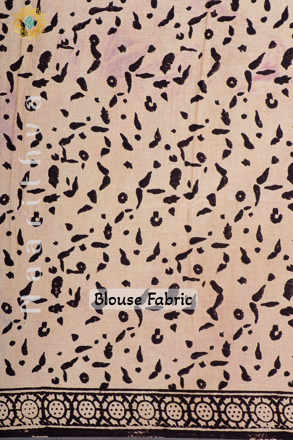 BEIGE WITH BLACK - MUL COTTON