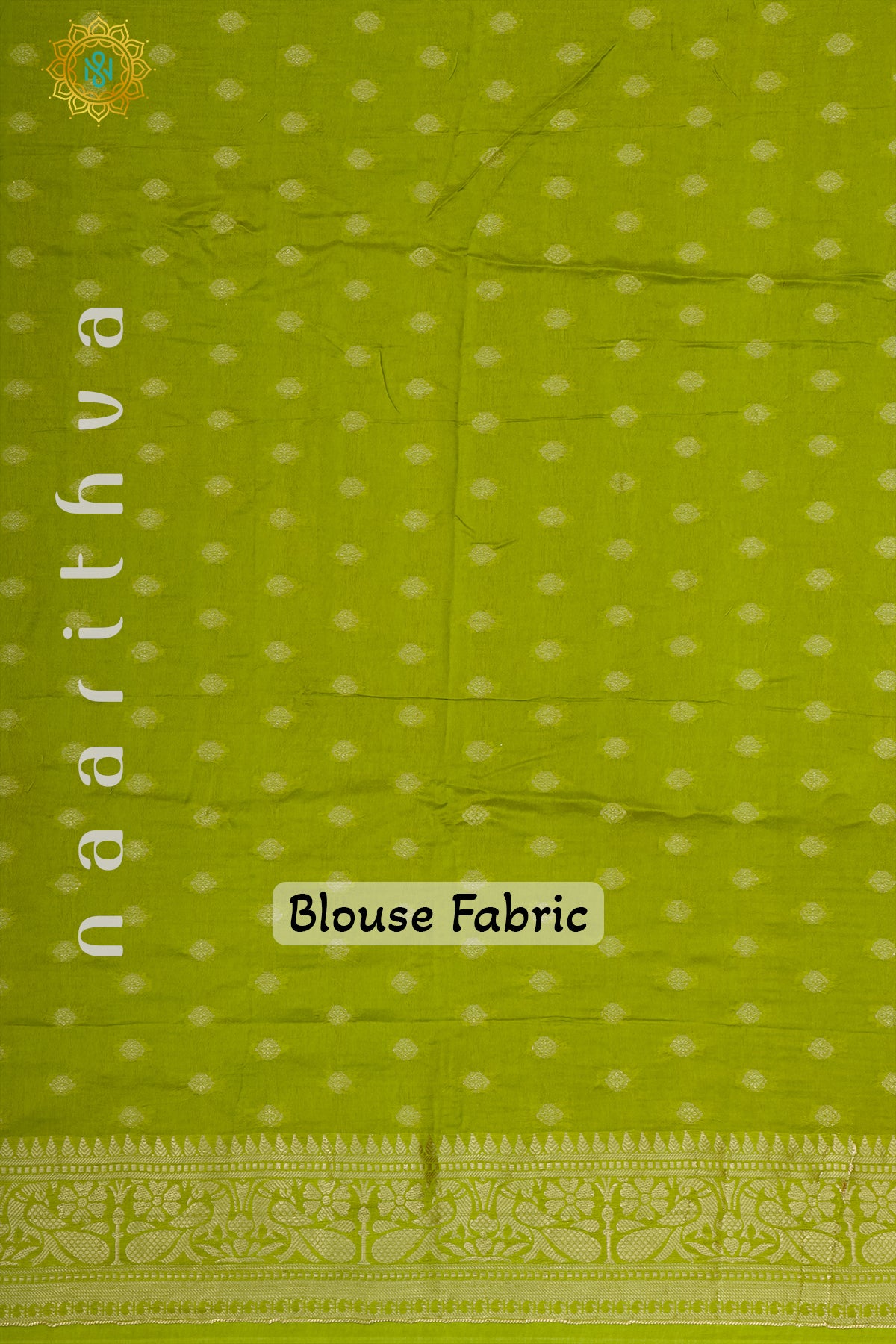 BOTTLE GREEN WITH PARROT GREEN - DOLA SILK