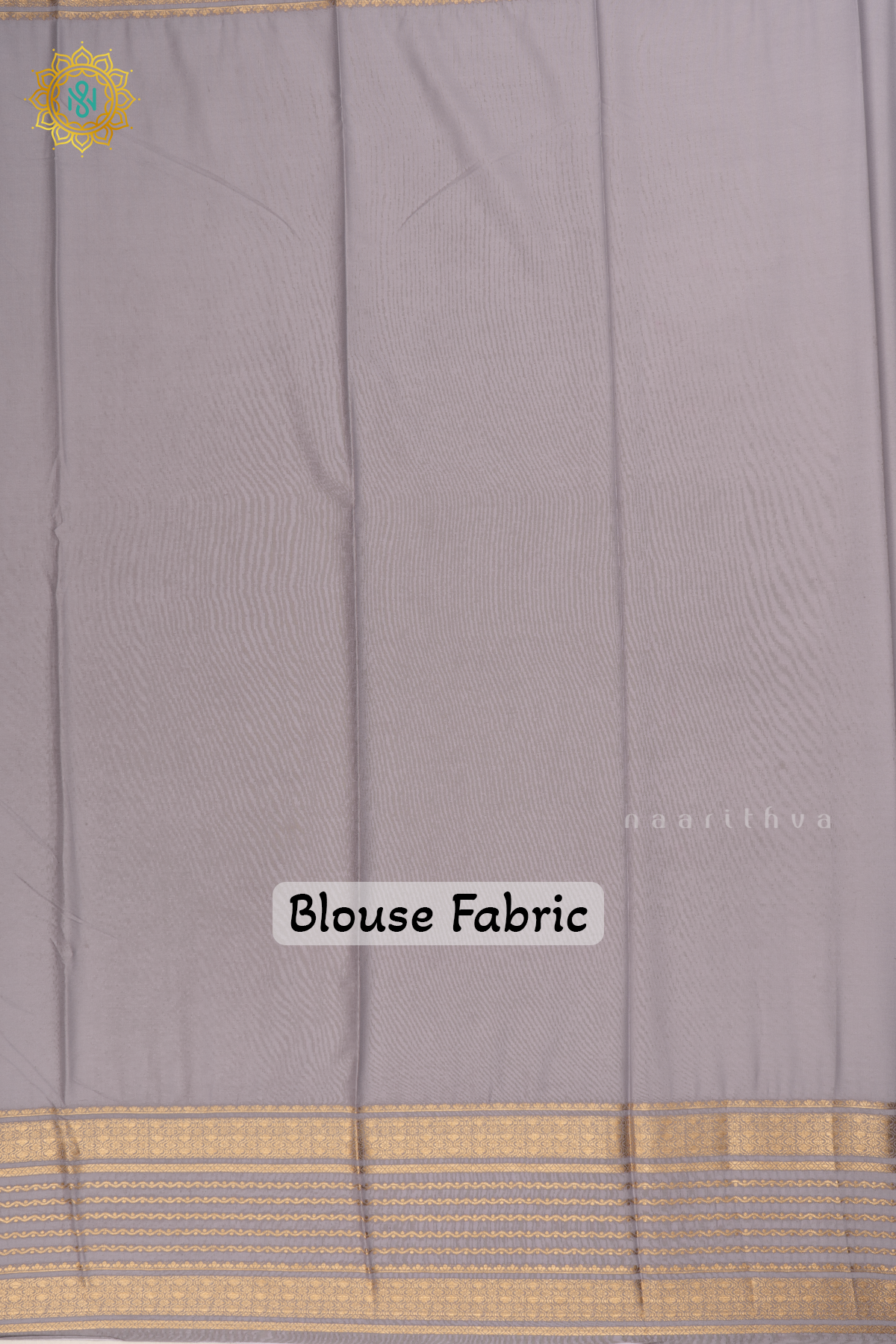 Black with Grey - Semi Crepe Silk Saree with Allover Plain Body with Contrast Zari Border, Pallu and Blouse