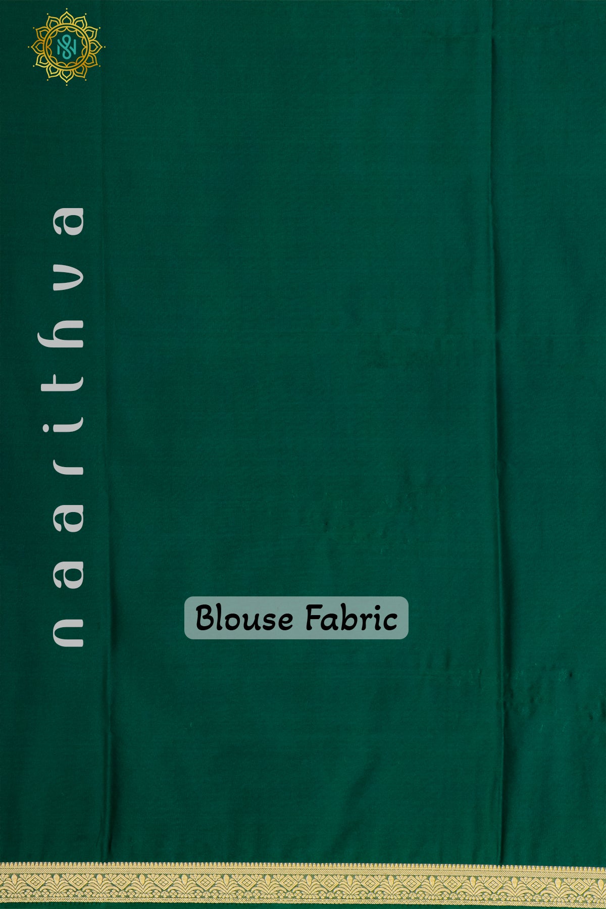 BOTTLE GREEN - SEMI MYSORE CREPE SILK