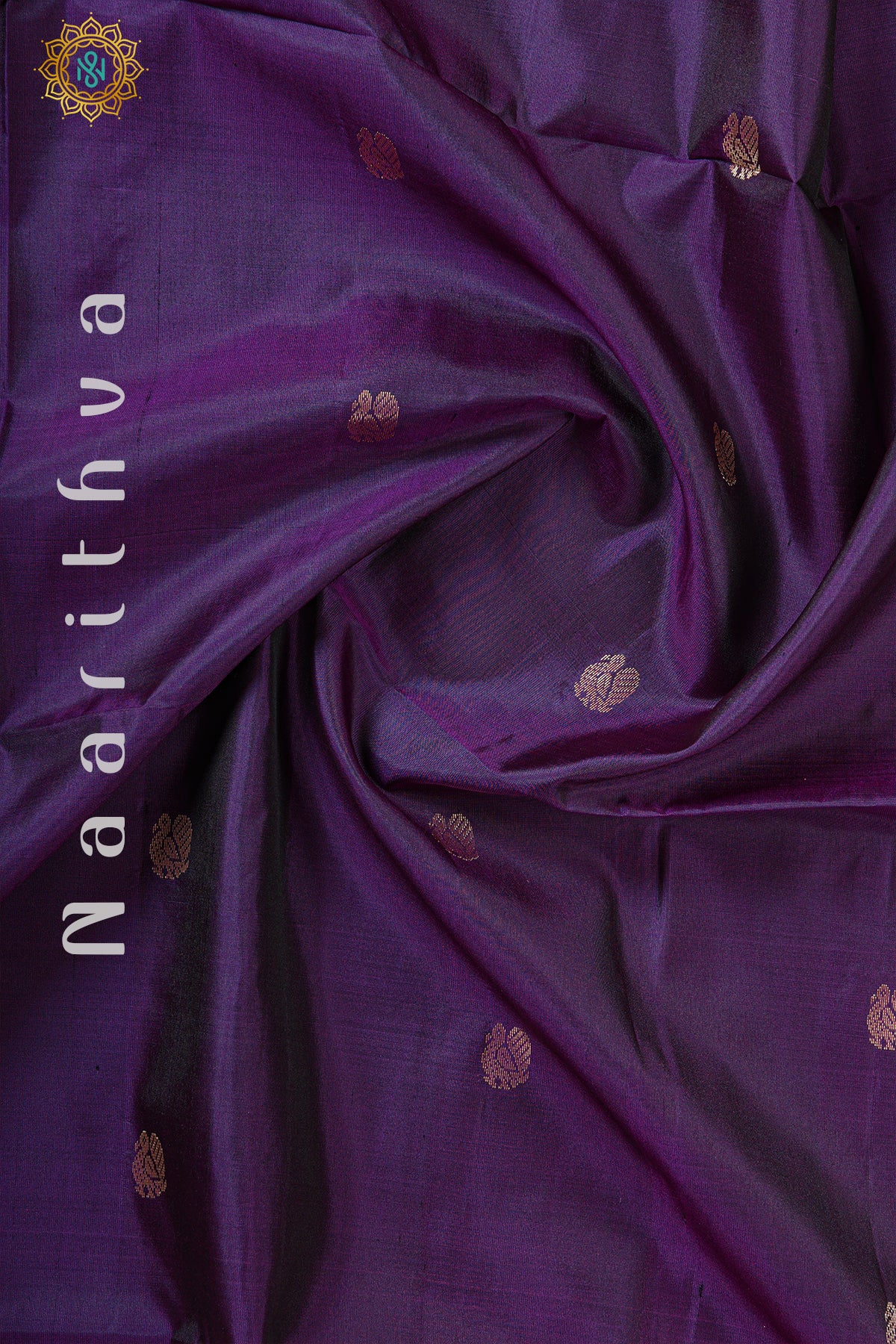 DEEP PURPLE WITH PINK - PURE KANJIVARAM SOFT SILK