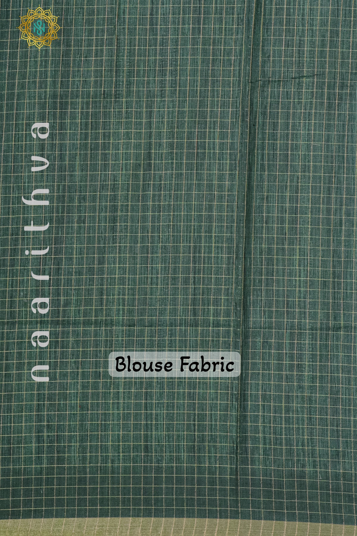 LIGHT GREEN WITH DARK GREEN - LINEN COTTON