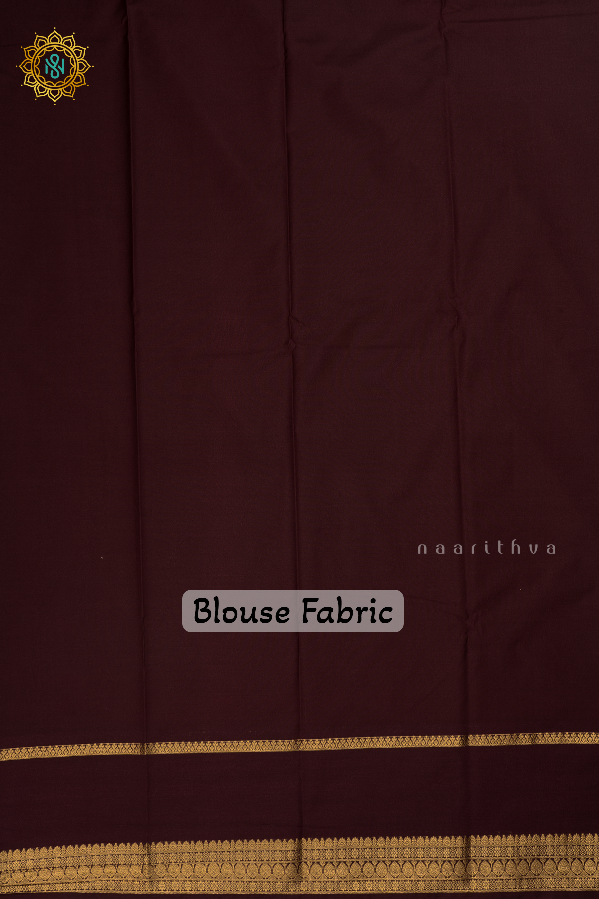 Rust Orange with Brown Semi Kanchi Saree With Zari Buttas All Over And Contrast Zari Gap Border