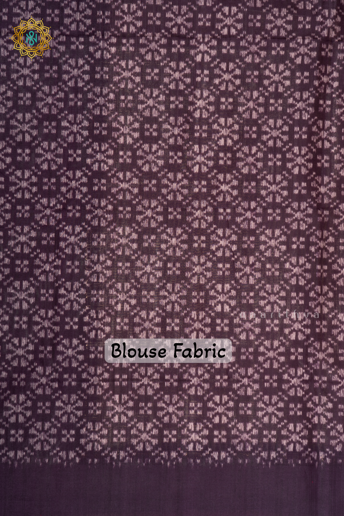 Off White With Purple Semi Tussar Silk Saree With Zari Checks On The Body And Contrast Temple Design Border