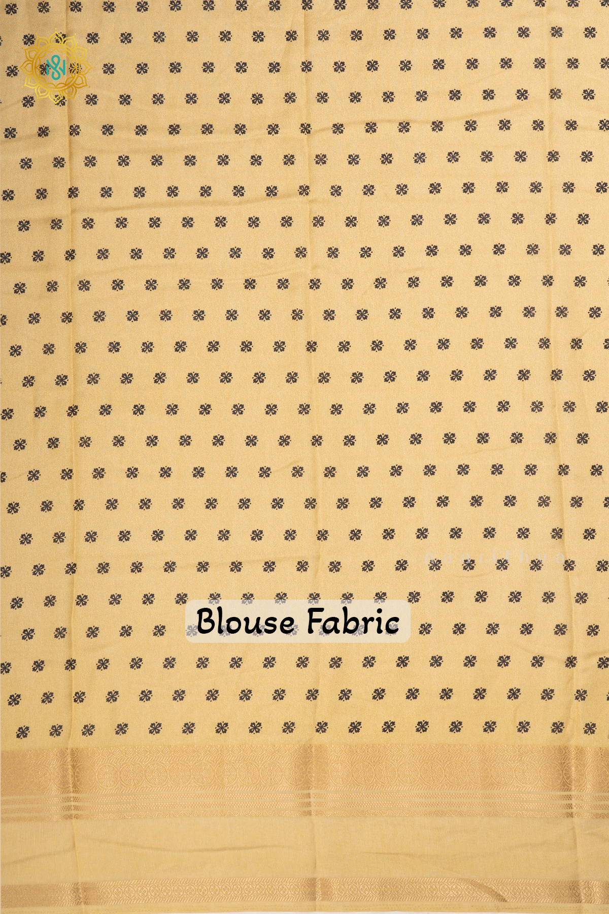 BLACK WITH YELLOW - SEMI GEORGETTE