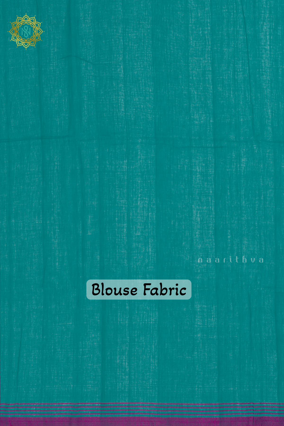 CYAN BLUE - MUL COTTON SAREE ALLOVER THREAD WOVEN BUTTAS AND CONTRAST BORDER