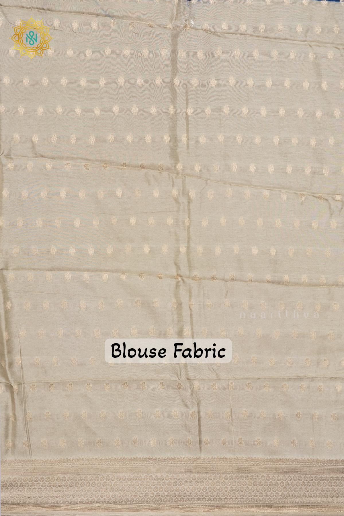 BLUE WITH OFF WHITE - DOLA SILK