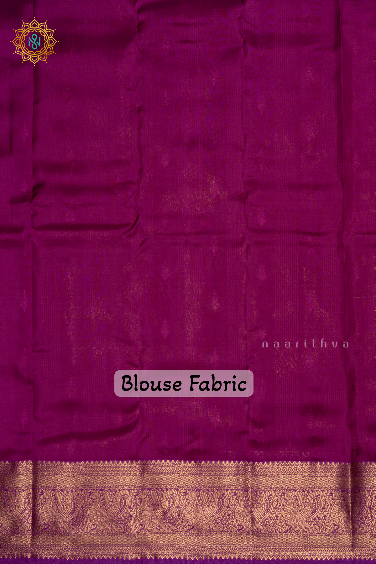 Off-White with Magenta  Pure Mix Kanjivaram Silk Saree with Zari Woven Stripes, Buttas and Zari Woven Contrast Border