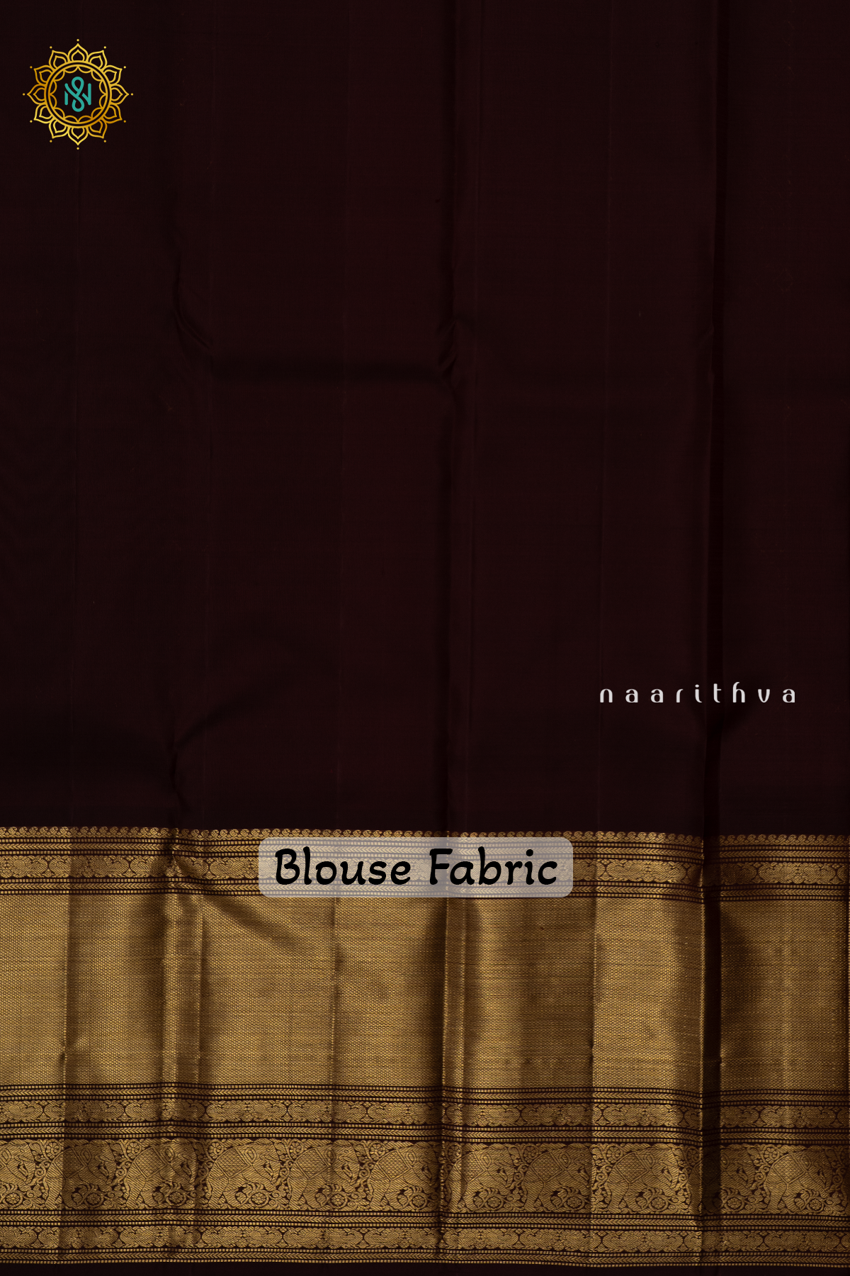 RUST ORANGE WITH BROWN - PURE KANJIVARAM SILK