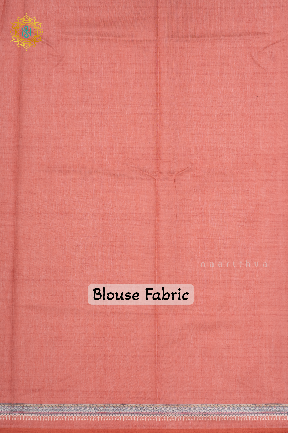 BROWN WITH OFF WHITE - CHANDERI COTTON