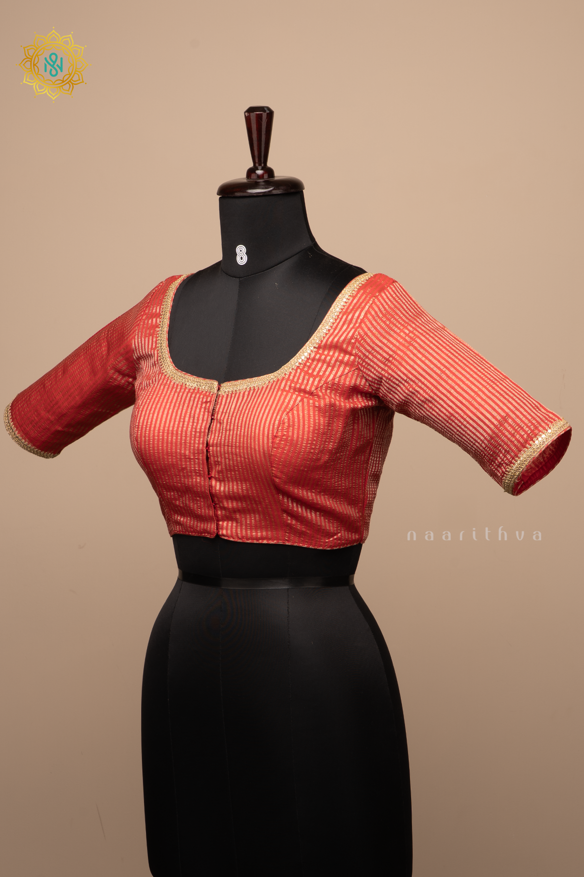RED - TISSUE READYMADE BLOUSE