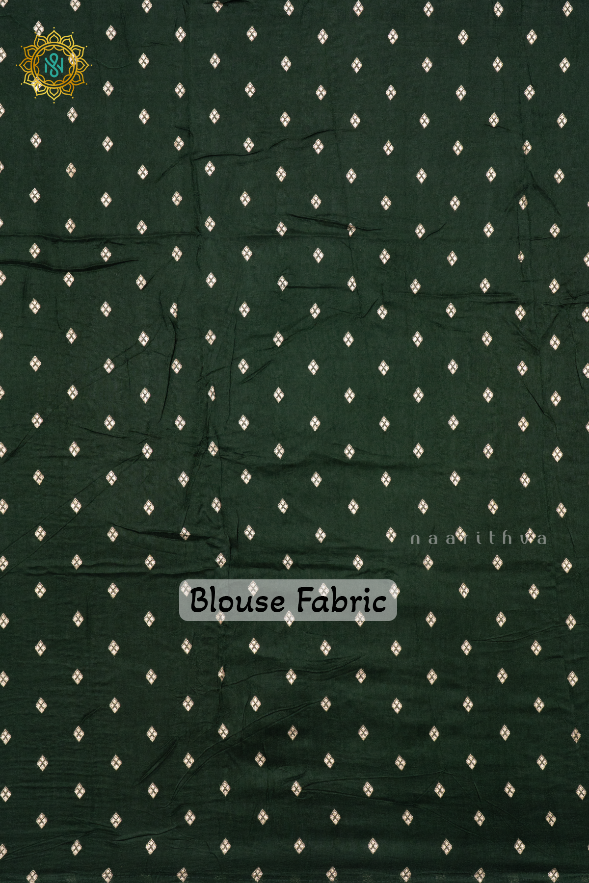 RED WITH GREEN - SEMI GEORGETTE