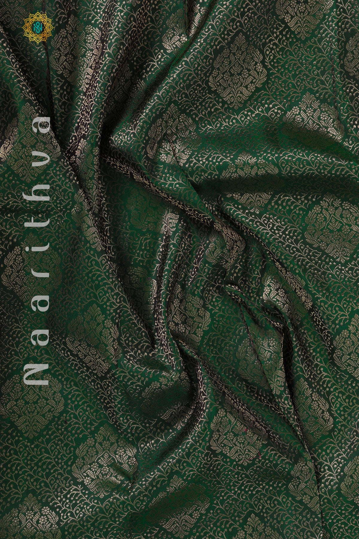 GREEN WITH PURPLE - PURE KANJIVARAM SILK