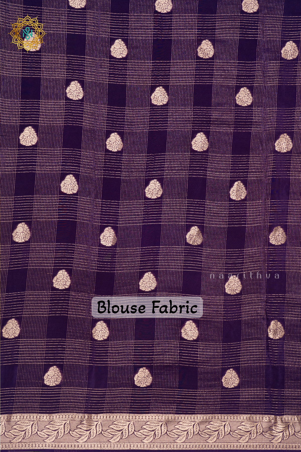 YELLOW WITH PURPLE - DOLA SILK