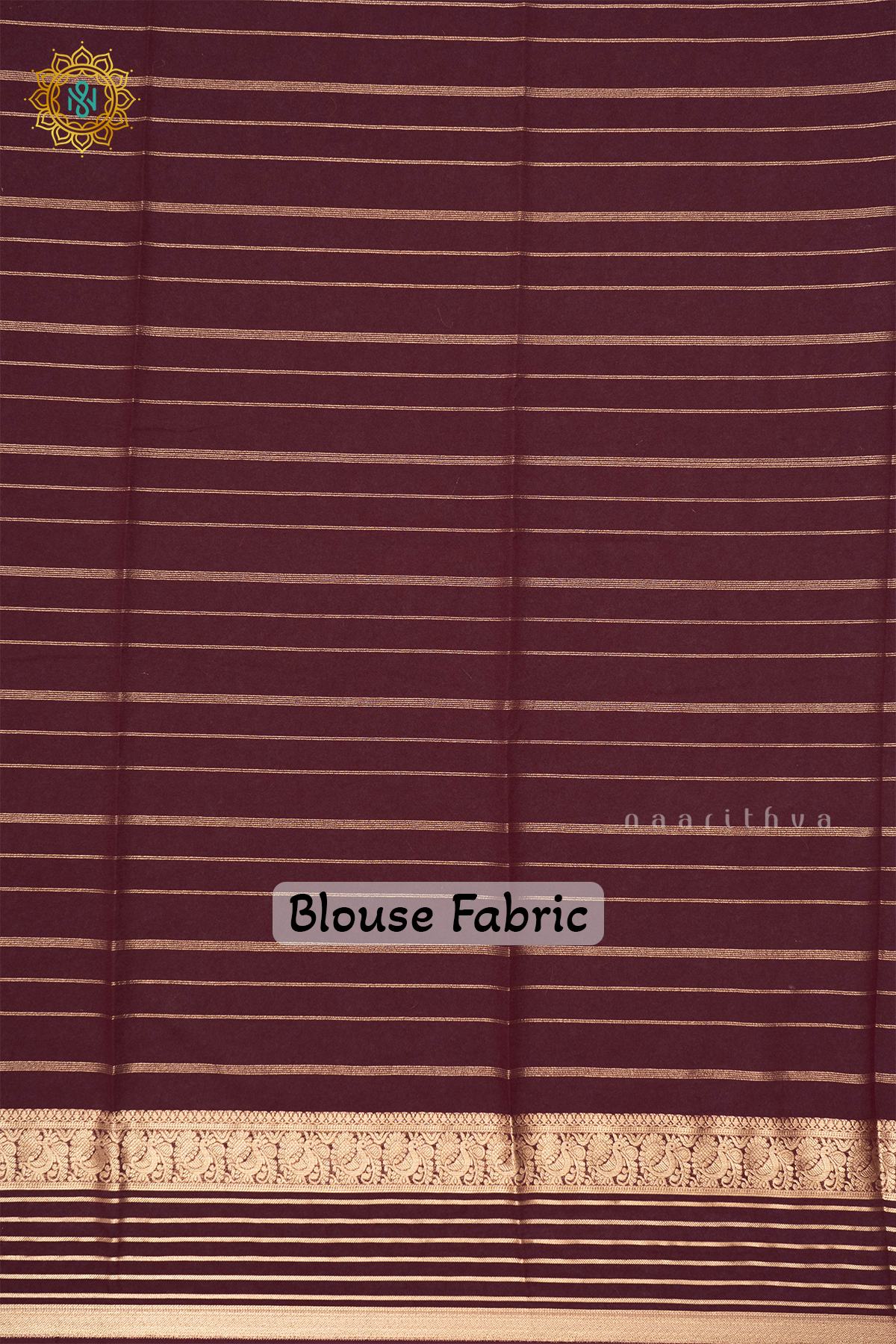 LIGHT PINK WITH BROWN - SEMI GEORGETTE