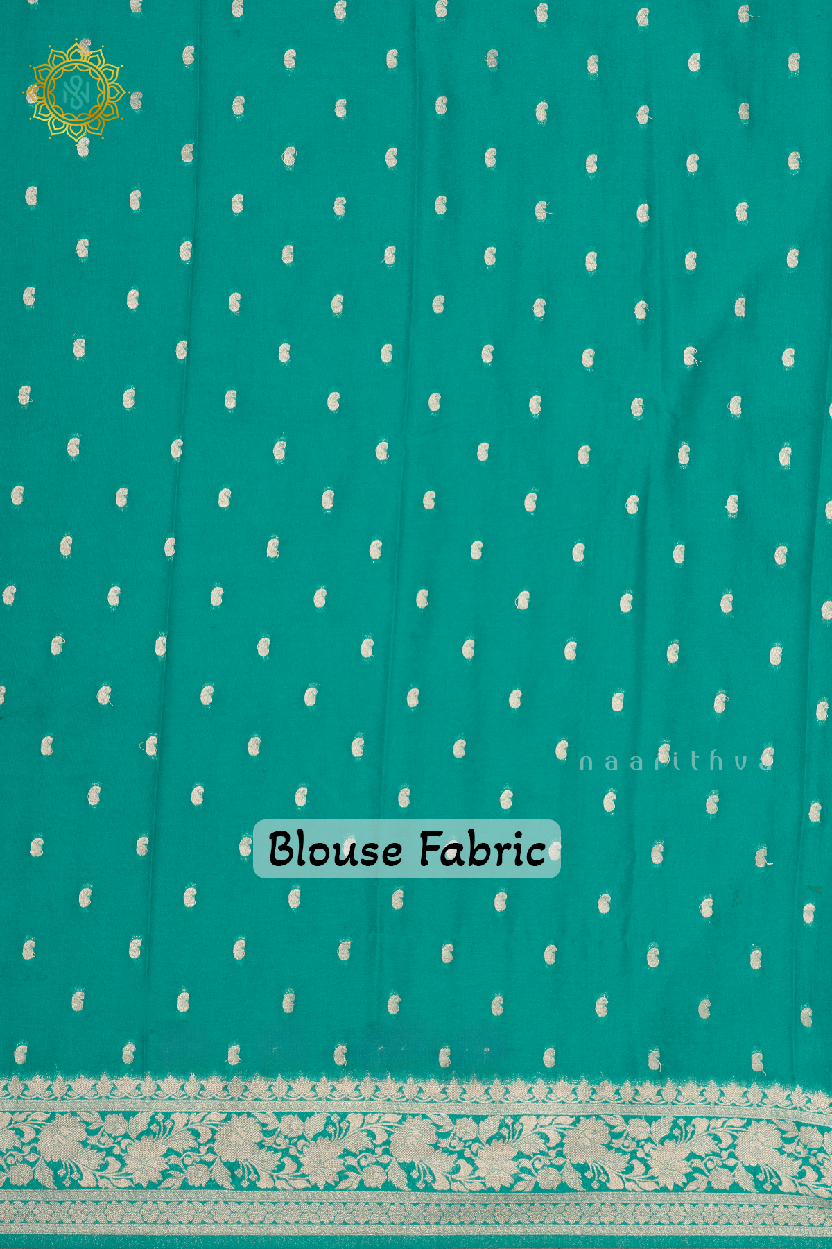 PURPLE WITH AQUA GREEN - SEMI CHIFFON BANARASI