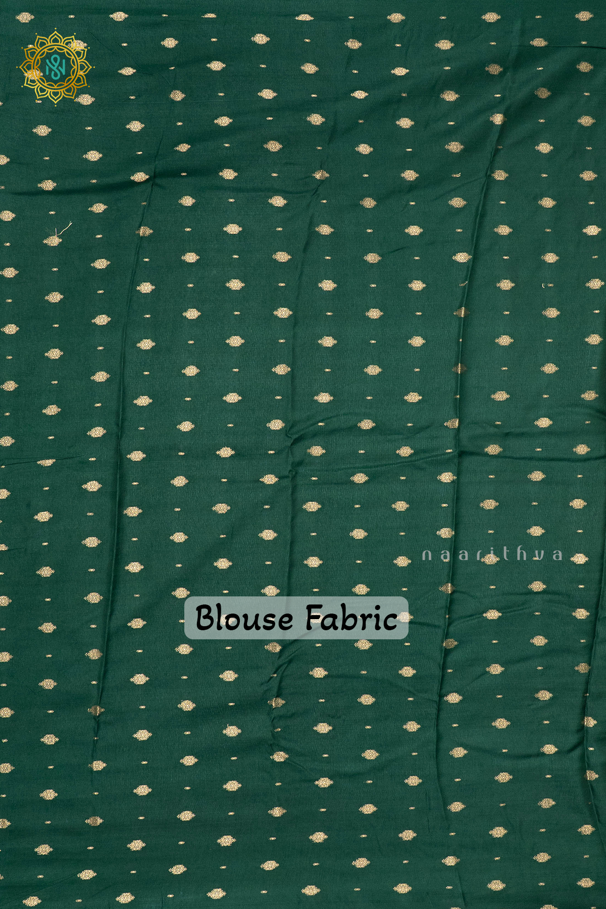MUSTARD WITH BOTTLE GREEN - SEMI CREPE SILK
