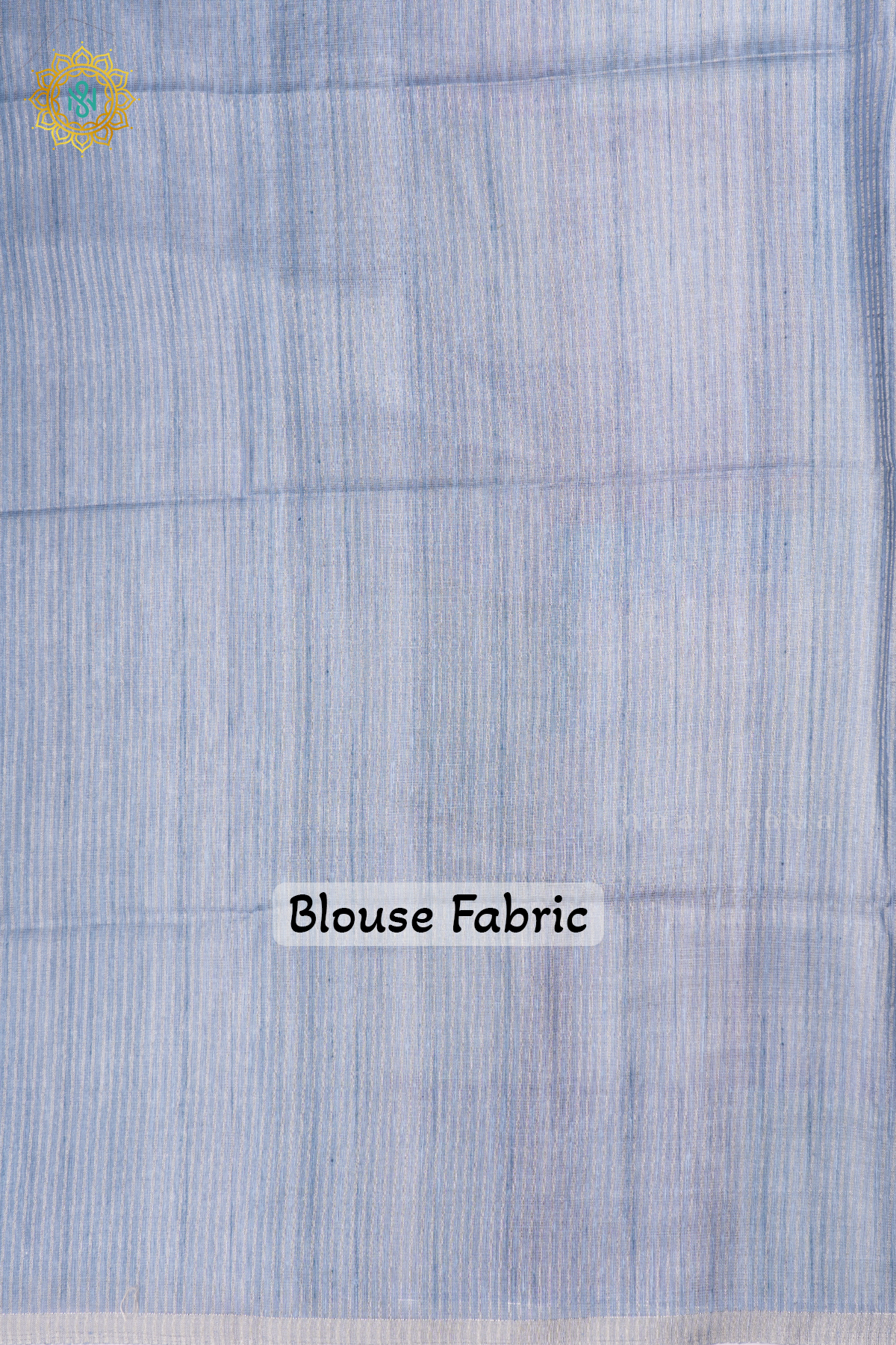 Blue Kota Tissue Saree With Printed Body And Zari Border