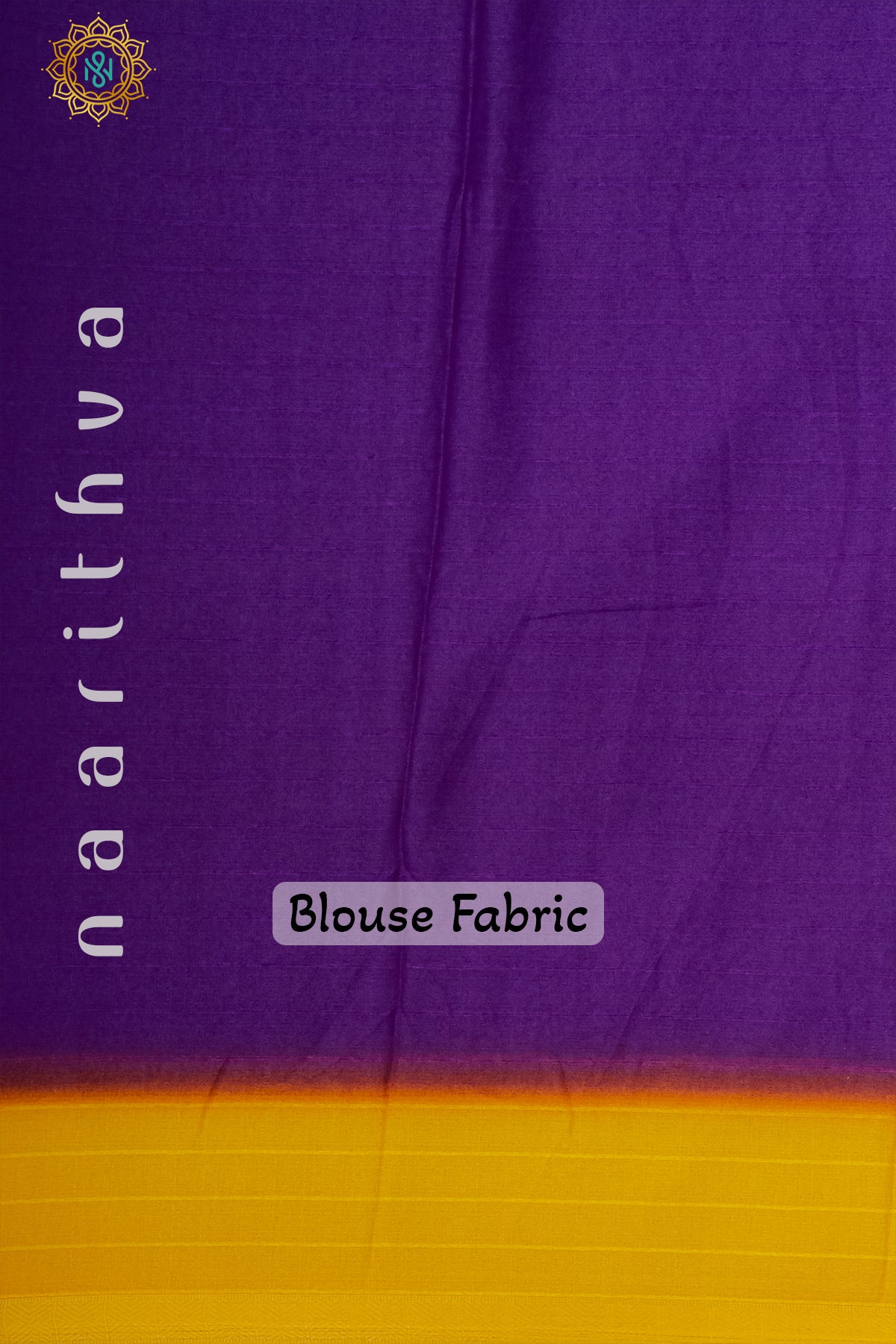 PURPLE WITH YELLOW - SEMI GEORGETTE