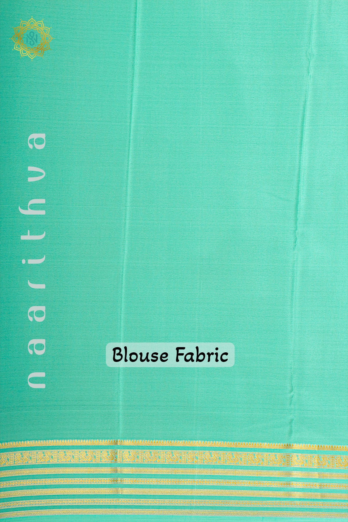 AQUA GREEN - PURE MYSORE CREPE SILK